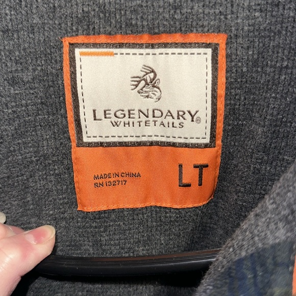 GENTLY WORN LEGENDARY WHITETAILS ARCHER FLANNEL THERMAL LINED SHIRT JCKT LG TALL - Picture 4 of 7